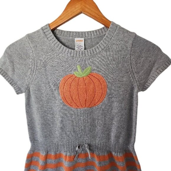 Gymboree Girls 10 "Happy Harvest" Pumpkin Sweater Dress NWT Fall Thanksgiving - Picture 6 of 12